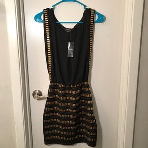 NWT BEBE mini dress (very fancy)